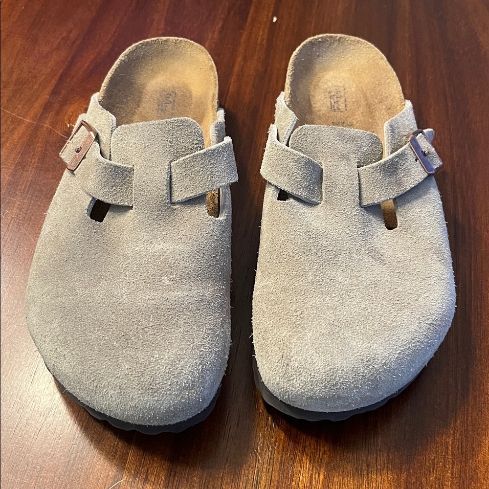Birkenstock Boston Clog Taupe 6.5 (size 36)